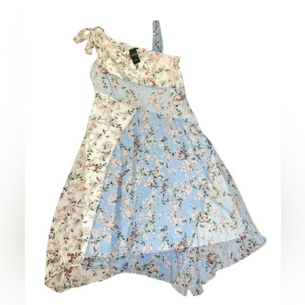 Ralph Lauren Black Label Floral Maxi Dress - Blue and Cream